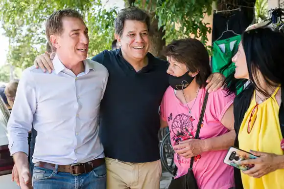 Elecciones 2021: Santilli y Manes se mostraron juntos y pidieron "consolidar la elección" de las PASO en noviembre