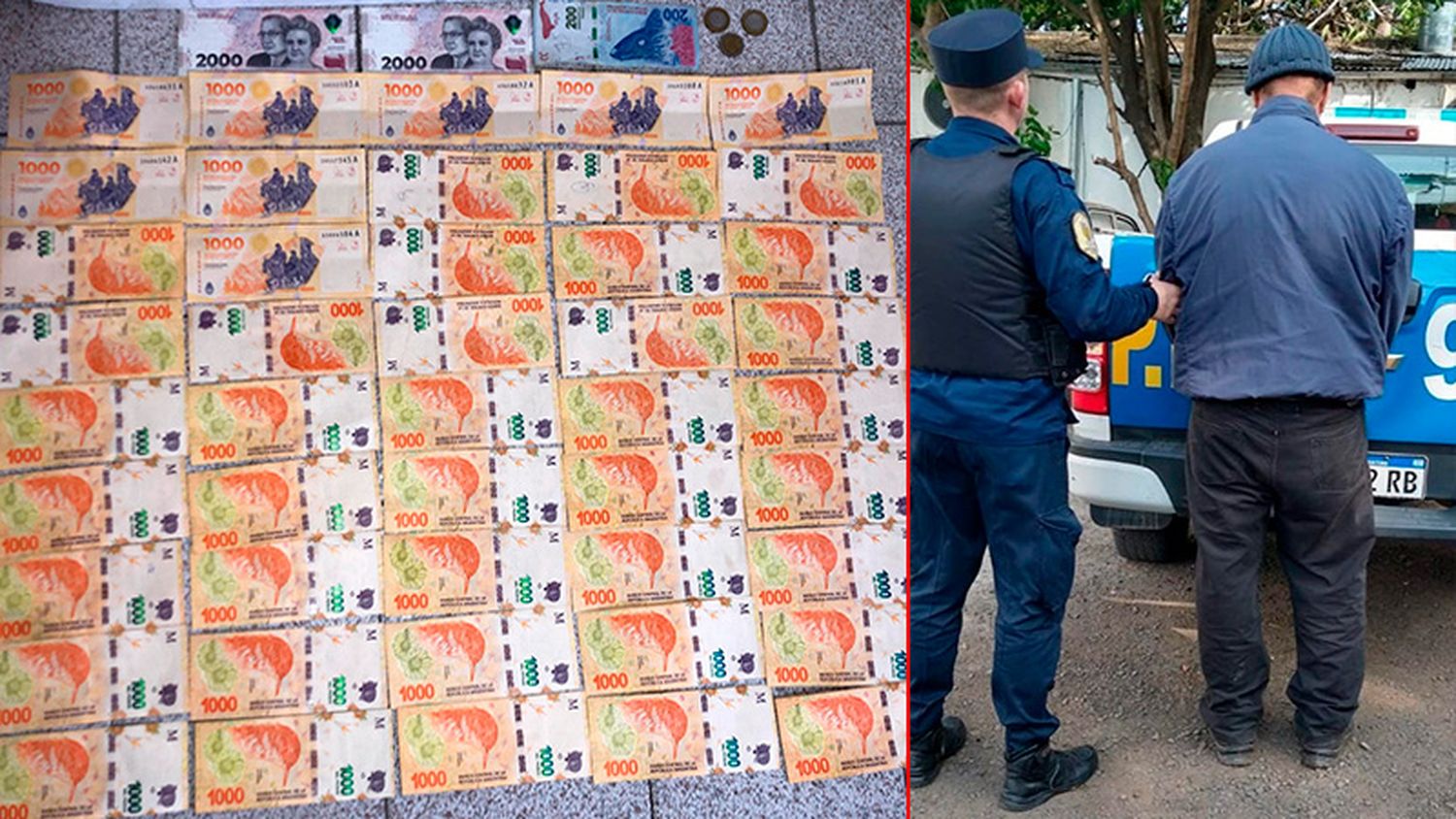 Dijo que no tenía con qué pagar el remís y llevaba casi $50.000 en su billetera