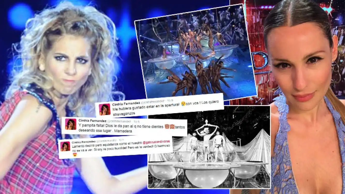 Cinthia Fernández, muy picante tras el anuncio del aquadance de Pampita