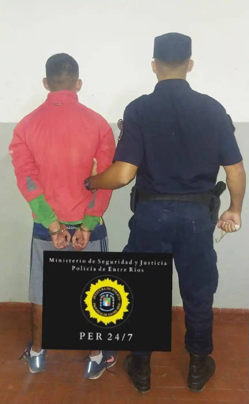 Robo en un supermercado y fue detenido