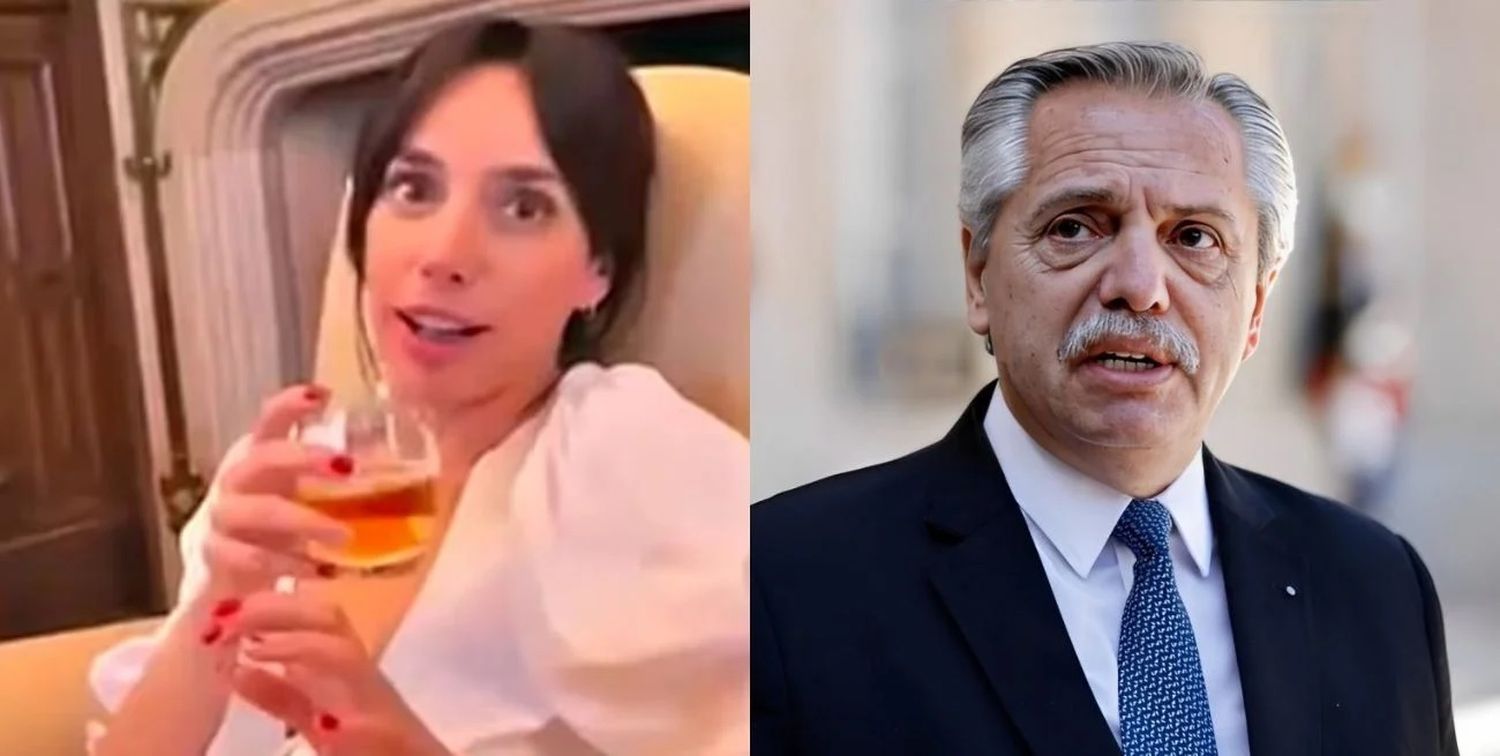 Polémico video de Alberto Fernández y Tamara Pettinato en el despacho presidencial.