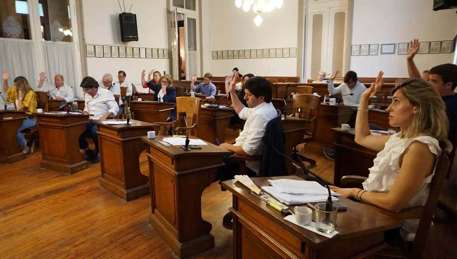 La extensa sesión incluyó la aprobación por unanimidad del plan para la circulación por Ijurco.