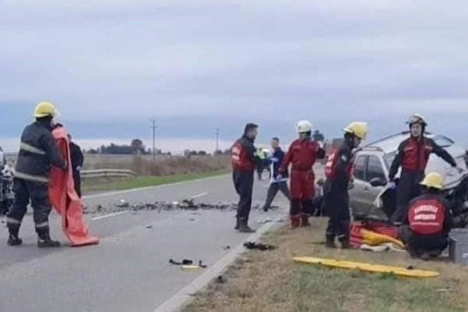 La calzada estuvo cortada por varios minutos