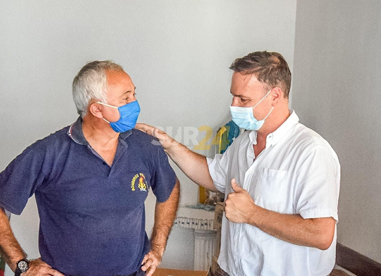 Incendios: el senador Enrico llegó a Corrientes para colaborar con los bomberos