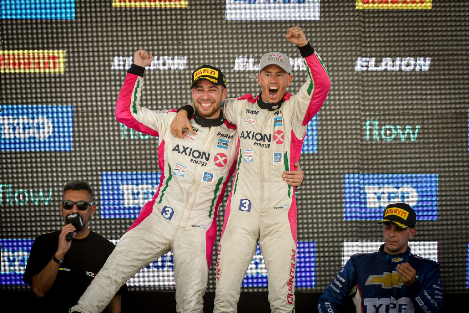 FOTO TC2000.COM.AR García y Pernía, a la hora del festejo.