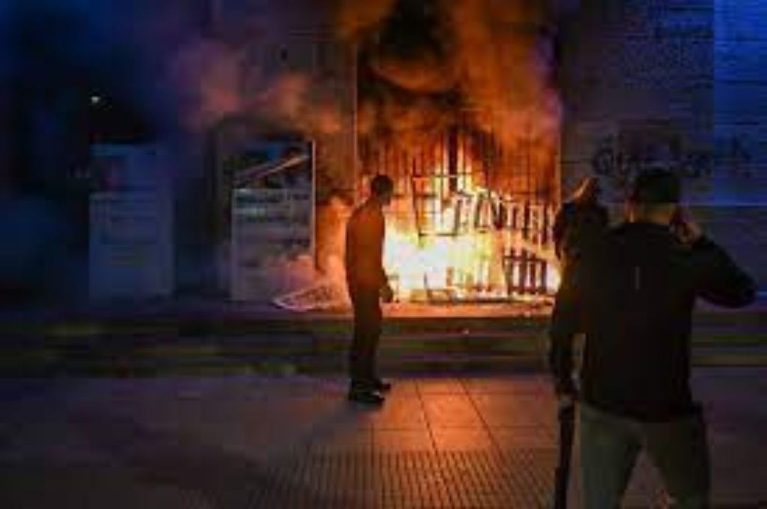 Protesta en General Rodríguez