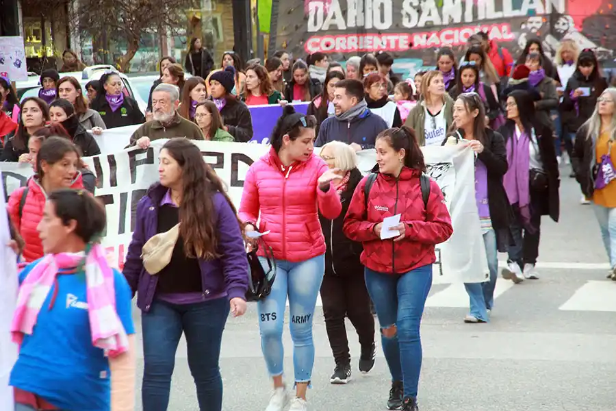 Ni una menos. Marcha en calles del centro