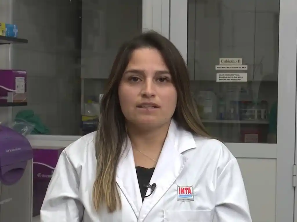 Cecilia Ferrufino, especialista del Instituto de Virología del Inta Castelar.