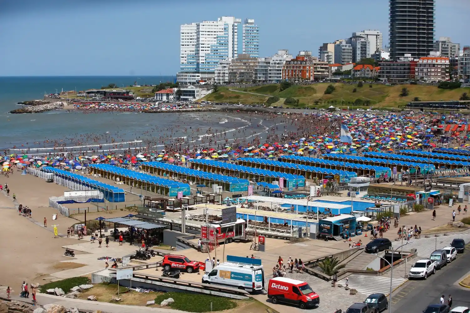 La ocupación promedio se ubicó entre el 65% y el 70%.
