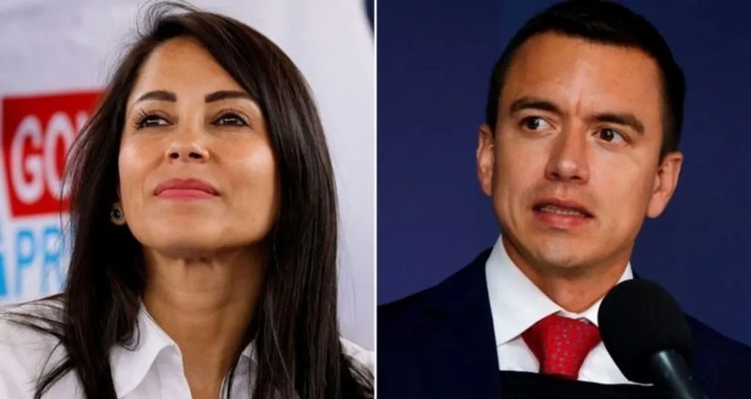Luisa González y Daniel Noboa, uno de ellos será el próximo primer mandatario ecuatoriano.