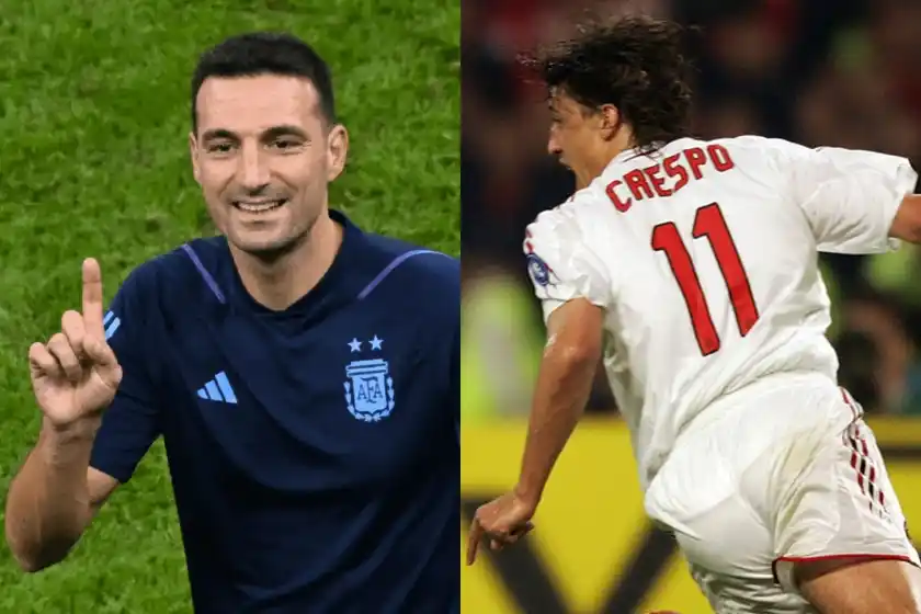 La insólita anécdota de Lionel Scaloni y Hernán Crespo en una final de la Champions League