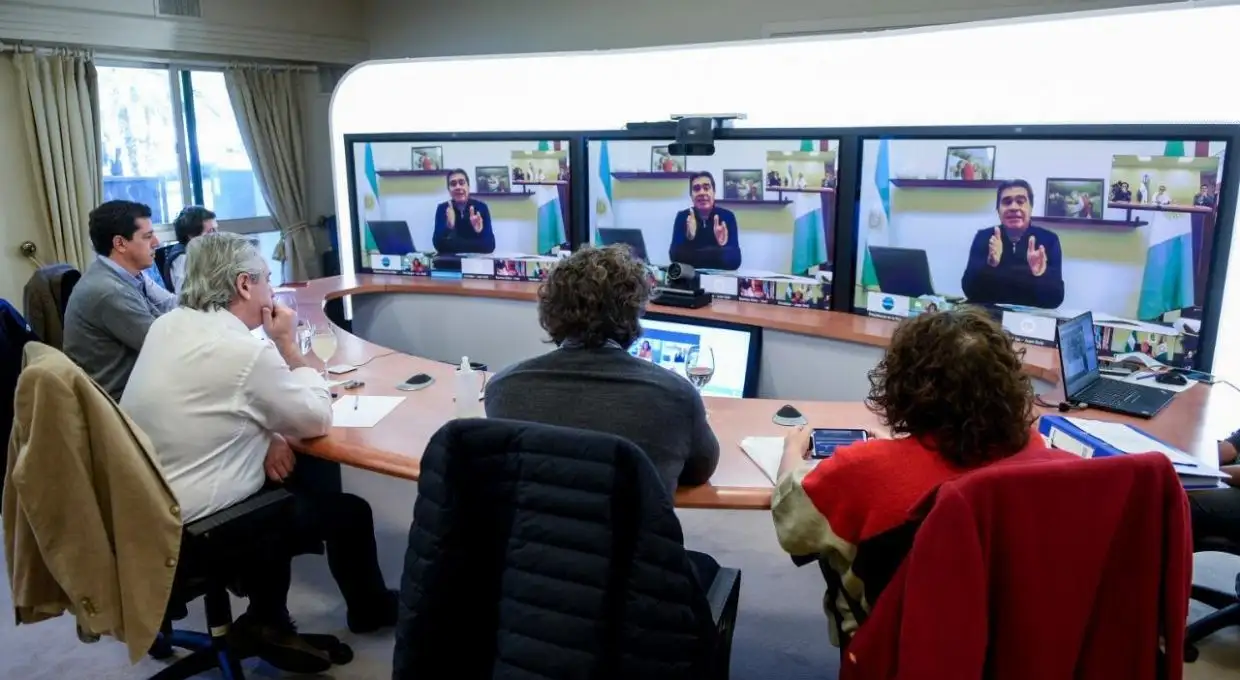 Fernández conversó con los gobernadores de la provincias más afectadas