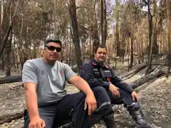 Bomberos de Gardey y el incendio en las sierras: “Estuvimos desde las 2 a las 8 y nos fuimos a trabajar”