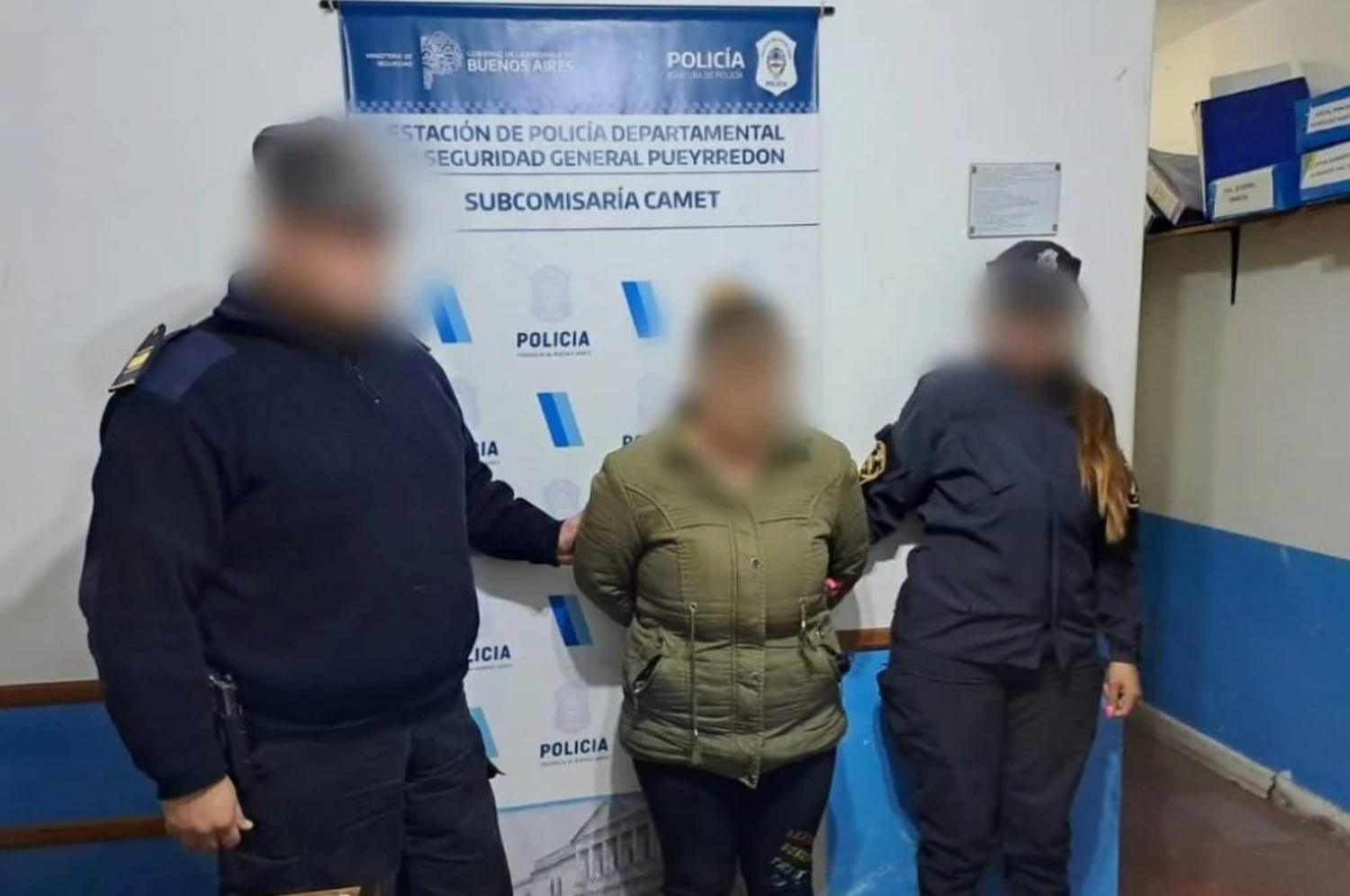La mujer detenida