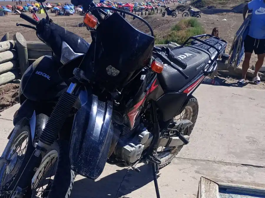 La moto que intentaron robar