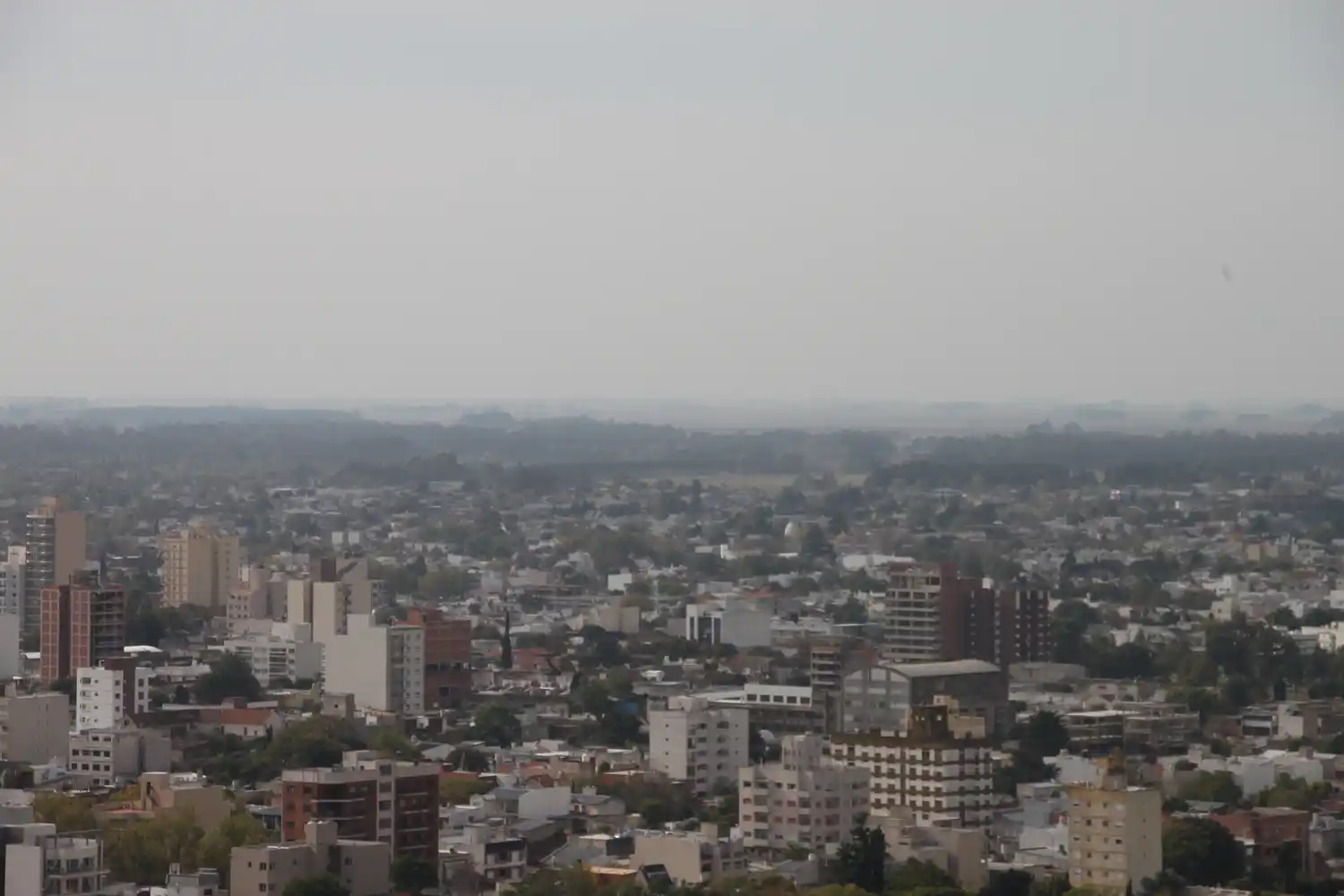 Tras la erupción del volcán, los vientos arrastraron las cenizas a Tandil