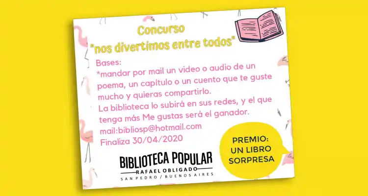 “Nos divertimos entre todos”: la Biblioteca Popular lanzó un concurso para compartir lecturas