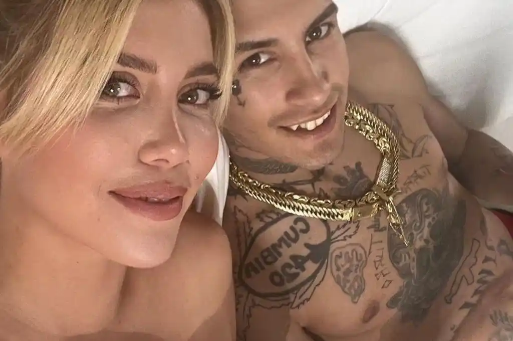 Wanda Nara negó haber pasado la noche con L-Gante y posteó sensuales fotos con Mauro Icardi en Argentina.