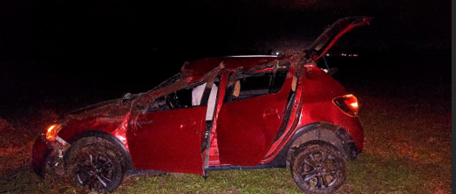 Volcó un auto en la ruta 191: el conductor fue trasladado al Hospital