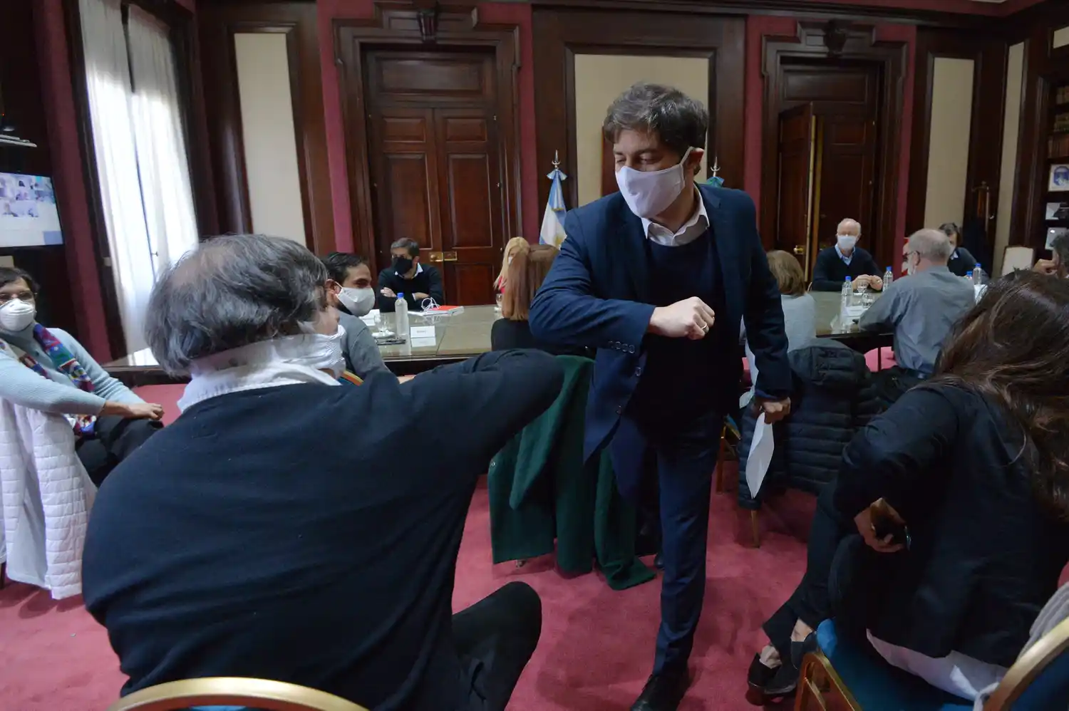 Coronavirus: Antes de reunirse con el presidente, Kicillof encabezó encuentro con el Comité de Expertos de la Provincia