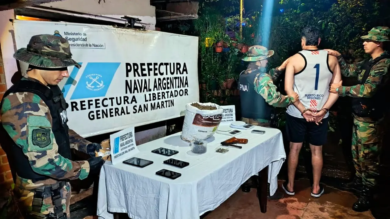 Misiones: Prefectura secuestró más de 330 kilos de droga