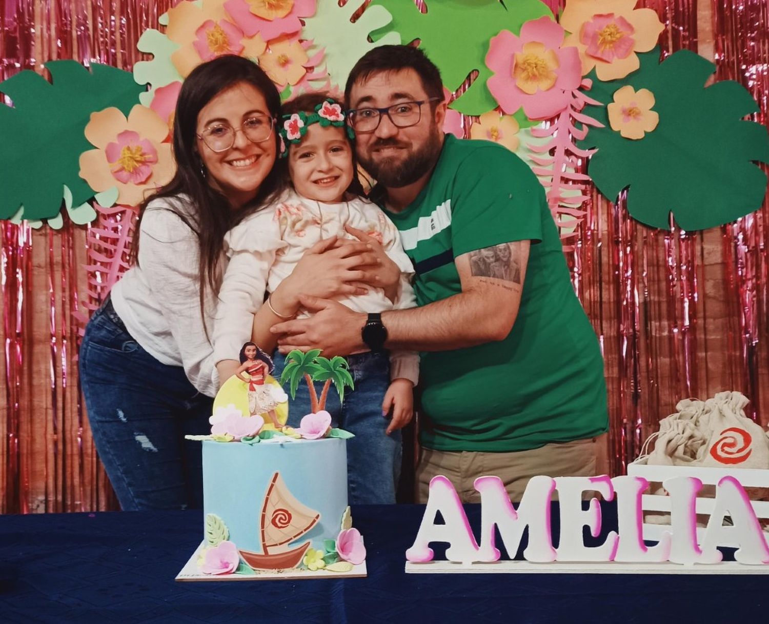 Sebastián, Amelia y yo.