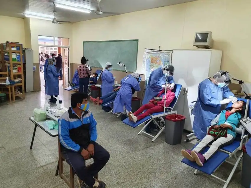 Amplio operativo de atenciones médicas y aplicación de vacunas en el interior