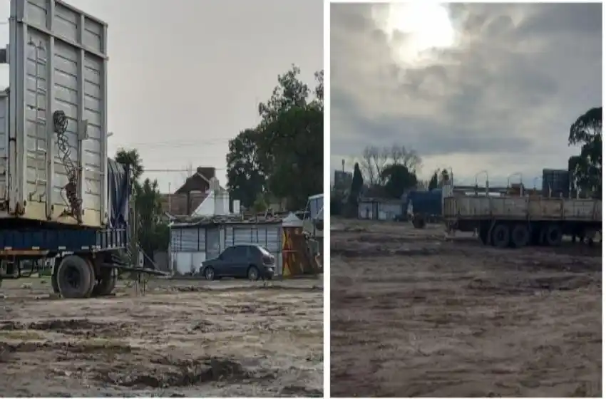 Detectan un estacionamiento para camiones sin habilitación