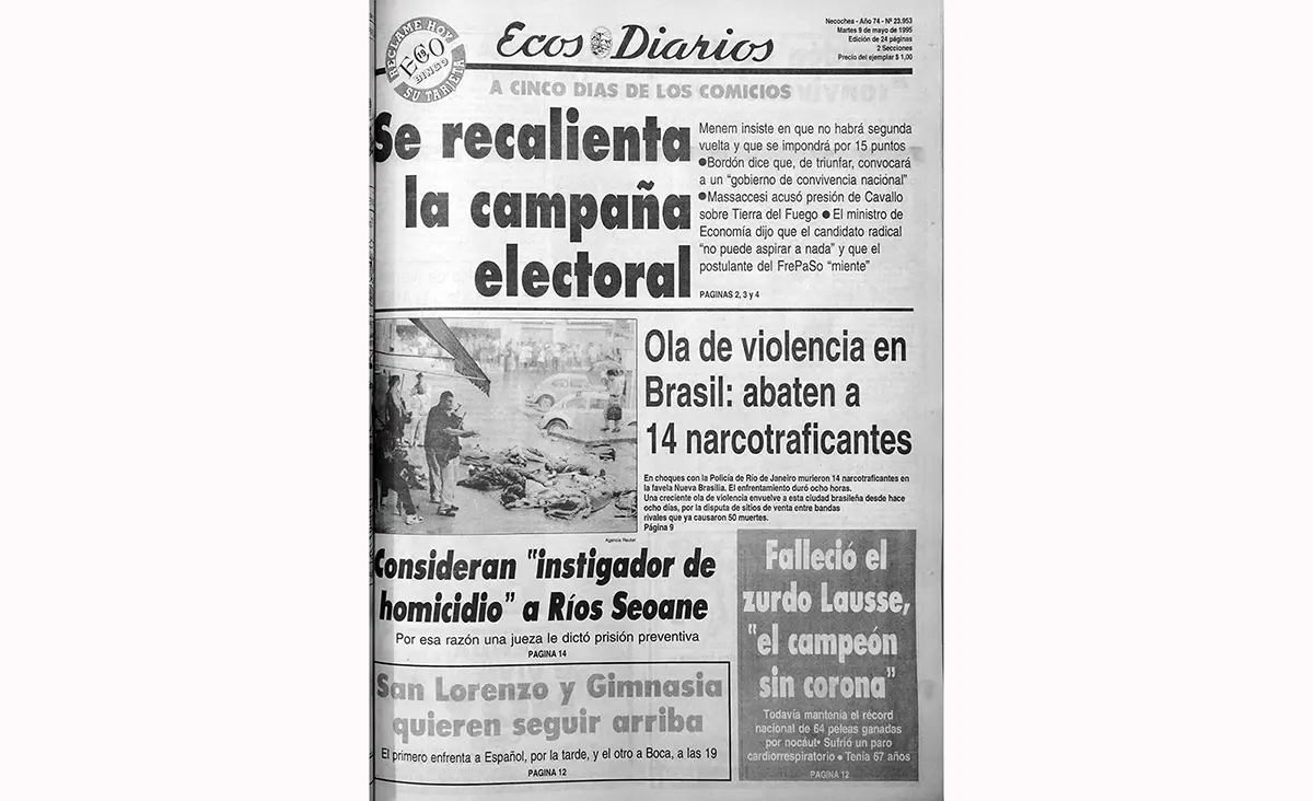 Martes 9 de mayo de 1995