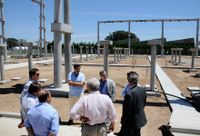 Lunghi recorrió las obras de la nueva Estación Transformadora de Energía 