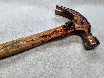 Un martillo fue el elemento que utilizó el asesino.