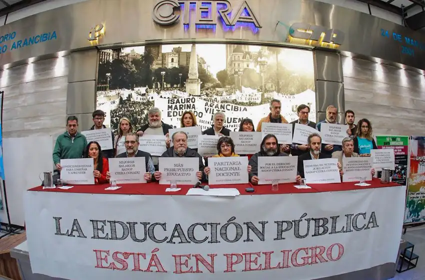 Paro nacional docente: "No vamos a aceptar un Presupuesto con ajuste"