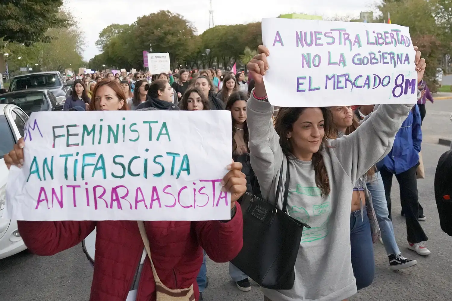 Carteles. Con las consignas de la movilización