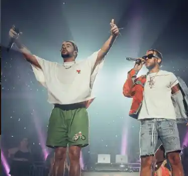 Jhay Cortez compartió recientemente con Bad Bunny. Foto Instagram