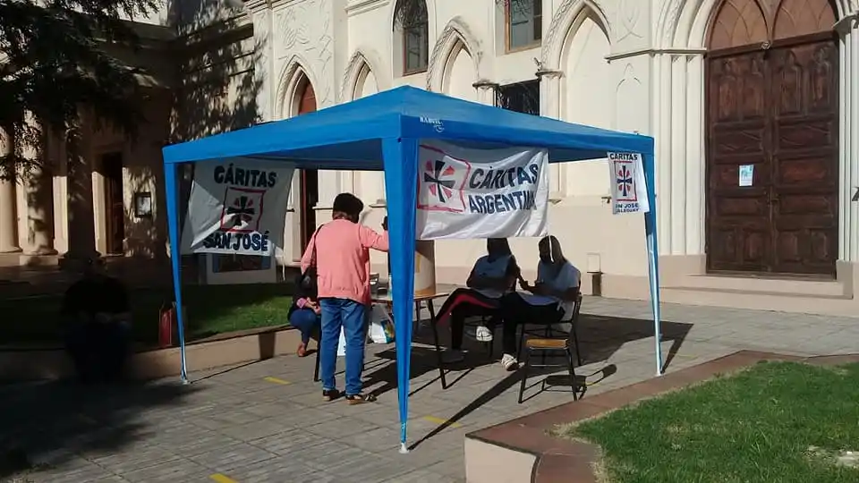 Cáritas San José realizó una colecta solidaria