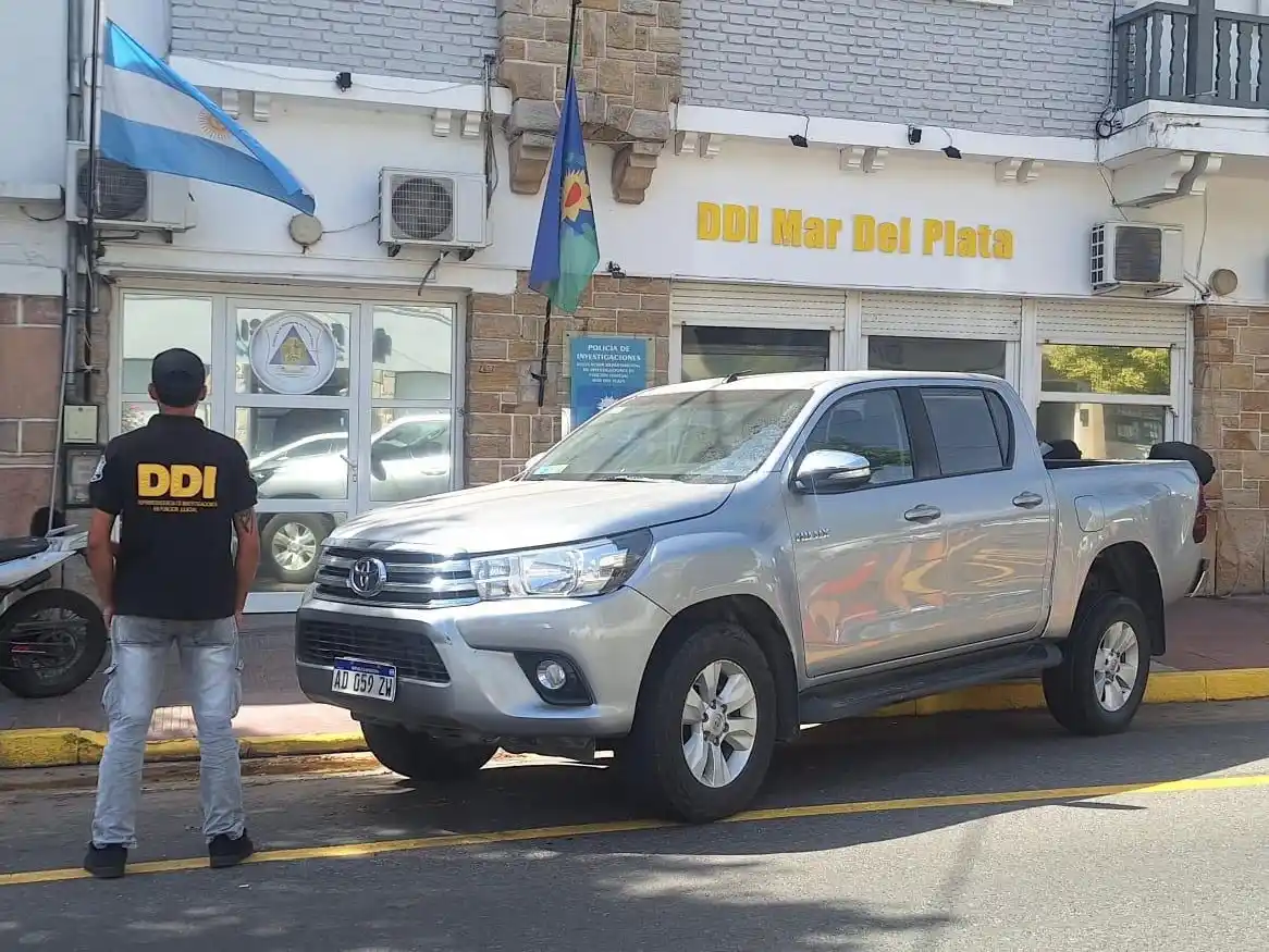 La camioneta fue secuestrada.