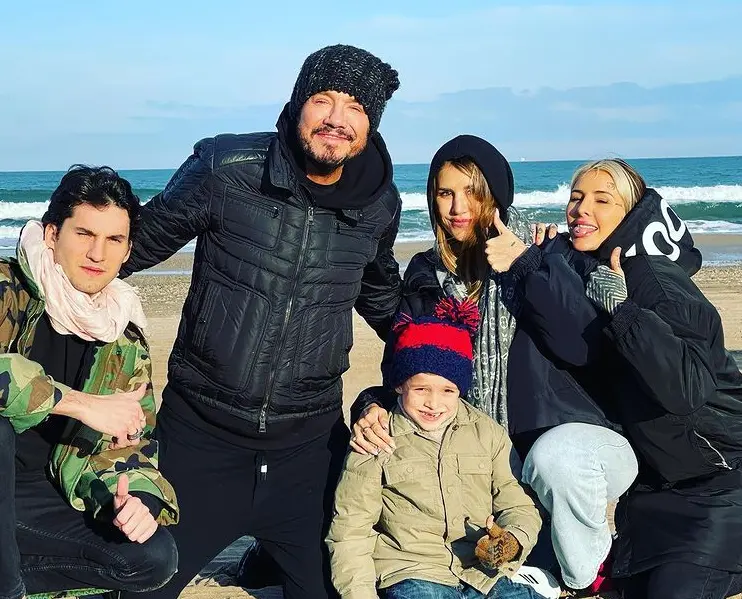 Tinelli y su familia festejaron el Día del Padre en Necochea