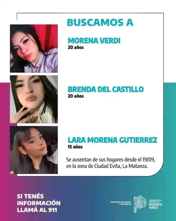 tres mujeres desaparecidas