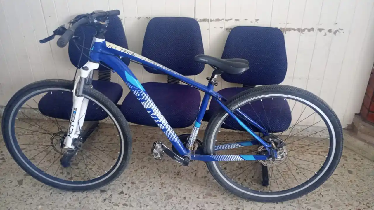 Una de las bicicletas recuperadas.