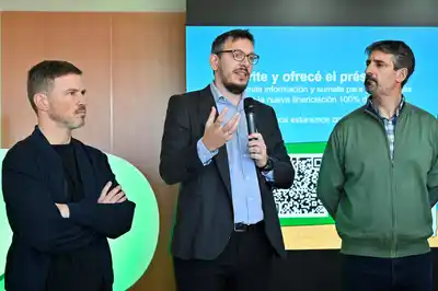 Augusto Costa, Juan Cuattromo y Sebastián Ianantuony.