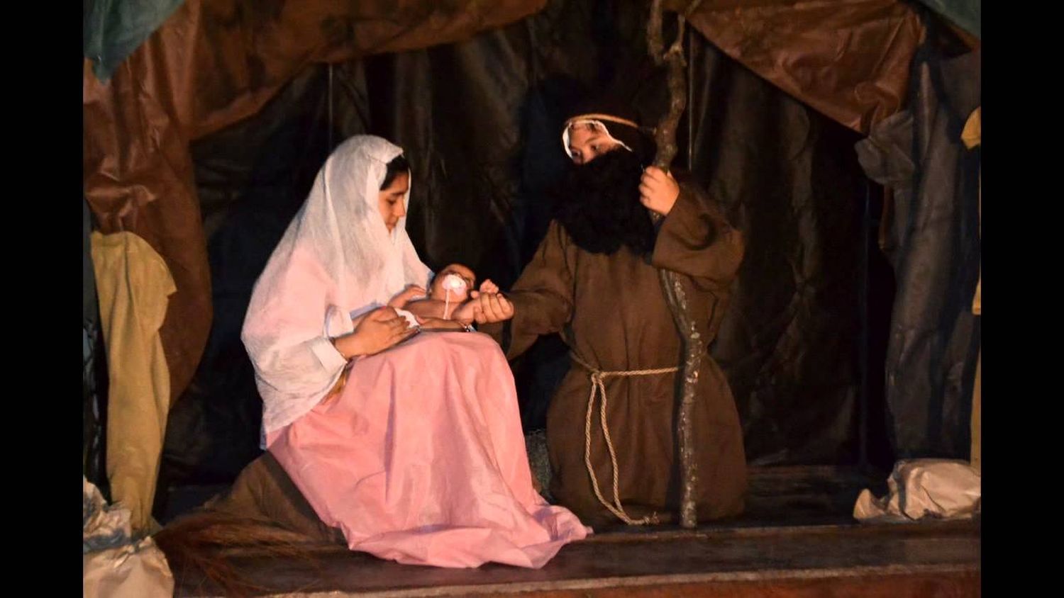 Pesebre viviente en Bº San Lorenzo
