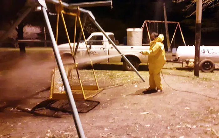 Desinfección nocturna