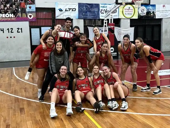 La U17 de Olimpia BBC que representará a la Asociación Venadense de Básquet.