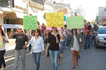 Nueva marcha en reclamo de mayor seguridad en la ciudad 