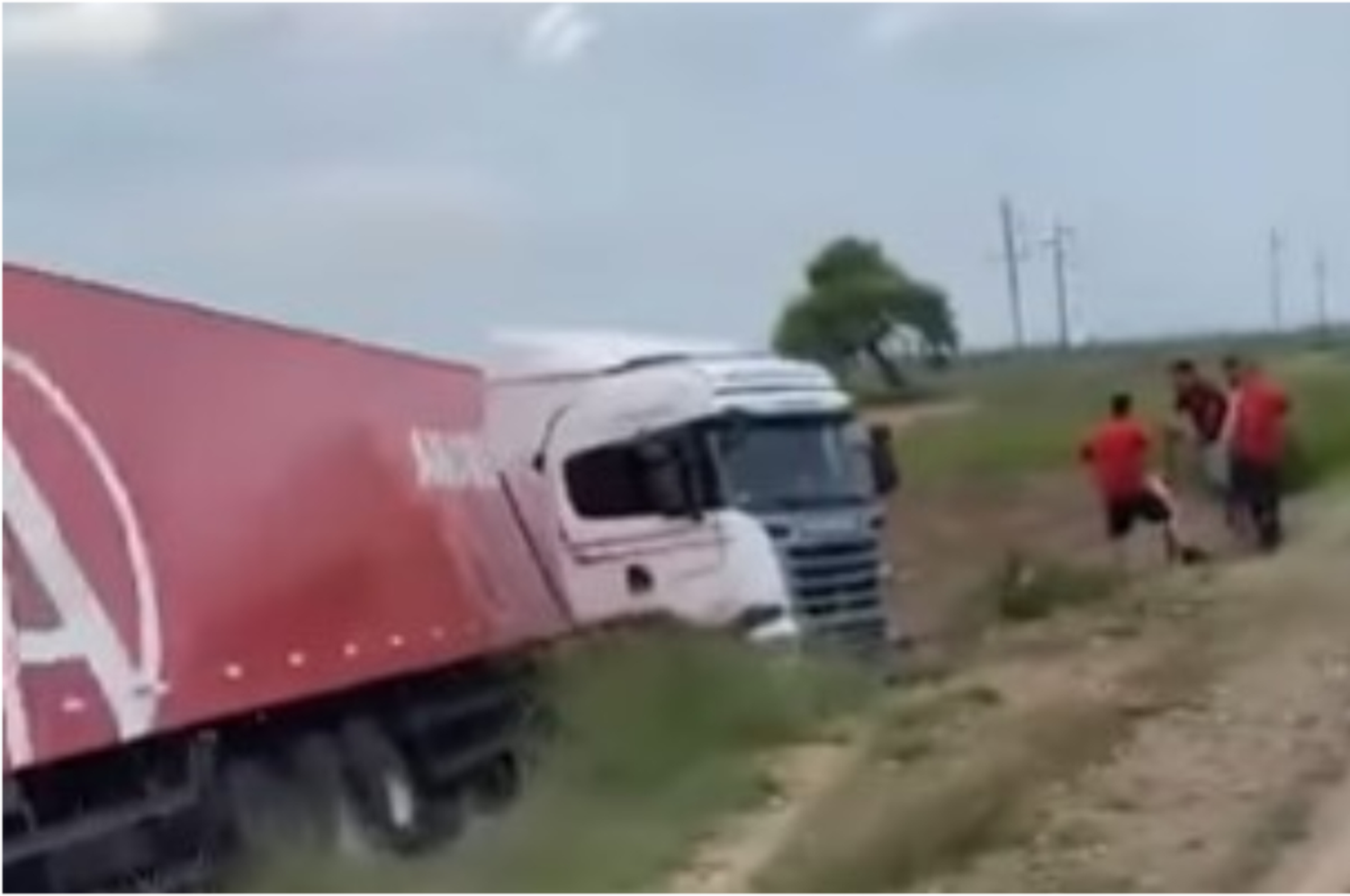 El siniestro ocurrió en el kilómetro 1280 de la ruta.