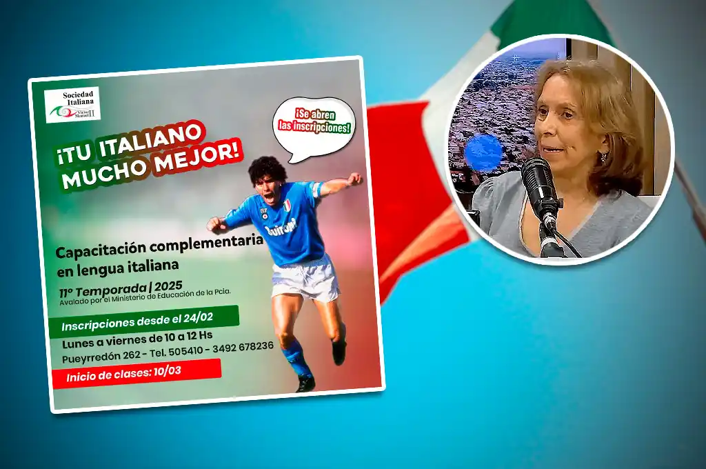 Abrieron las inscripciones para estudiar italiano en Rafaela: “Se puede aprender para el viajero hasta avanzado"