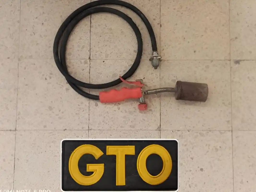 El soplete fue secuestrado por el Grupo Táctico Operativo.