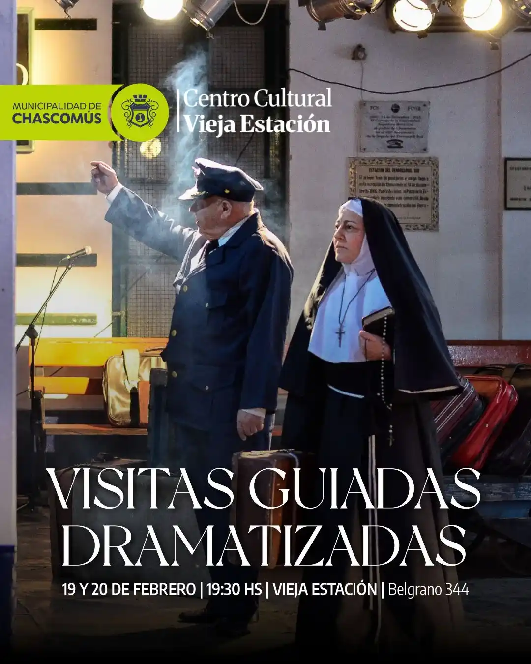 El andén de los recuerdos: las Visitas Guiadas Dramatizadas reviven la historia ferroviaria de Chascomús