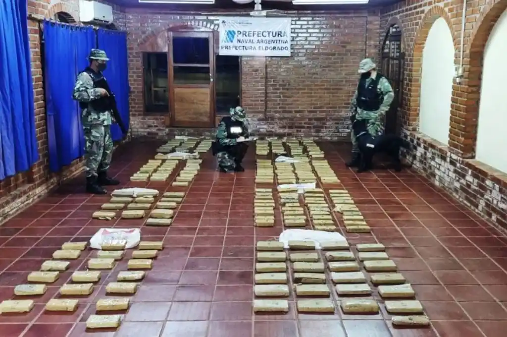 Decomisan 170 kilos de marihuana en Misiones