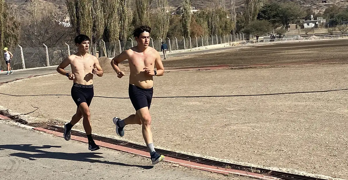 Rojas, Marchetti, Rodríguez y Montero durante sus sesiones de entrenamiento